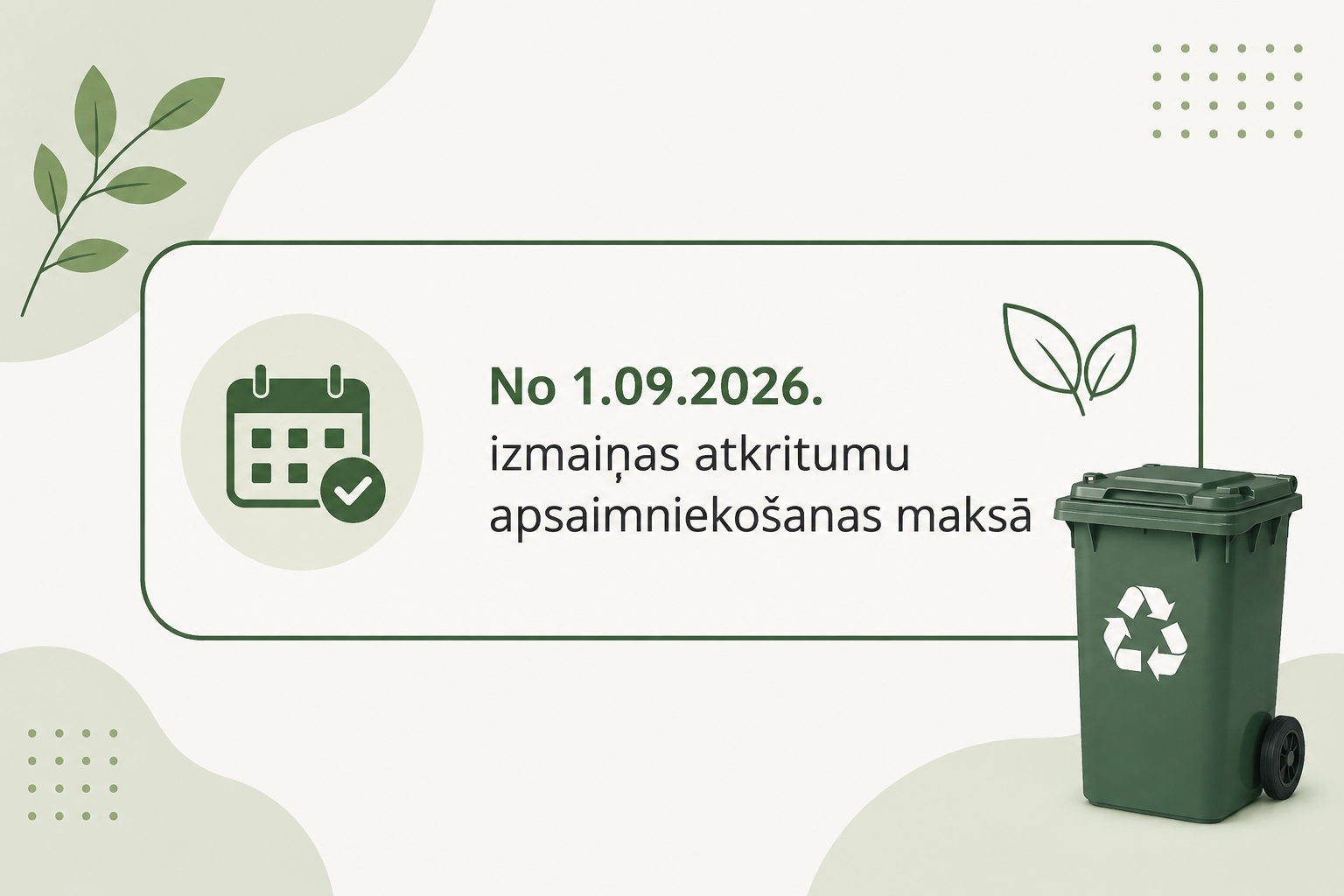 Izmaiņas tarifos
